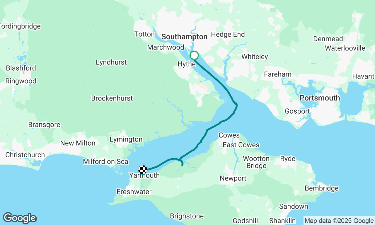 Town Quay to Newtown Creek to Yarmouth