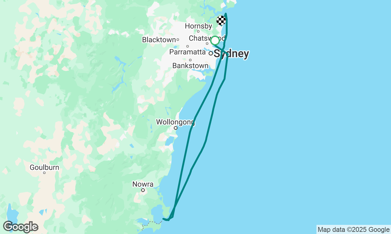 MHYC to Jarvis Bay
Jarvis Bay to RPAYC