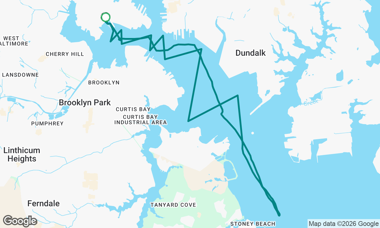 Sail to white rocks