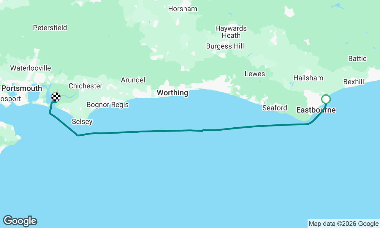 Sovereign Harbour, Eastbourne to East Head, Chichester anchorage