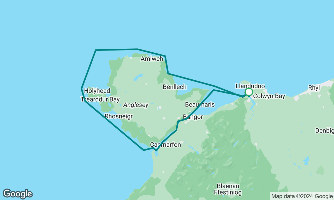 Anglesey circumnavigation with Gordon