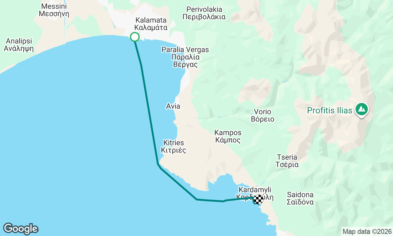 Kalamata - Kardamyli 