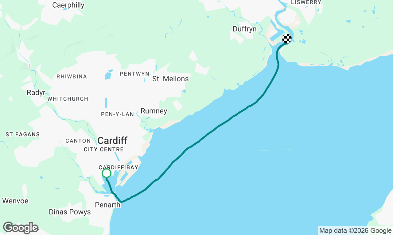 Cardiff to Uskmouth