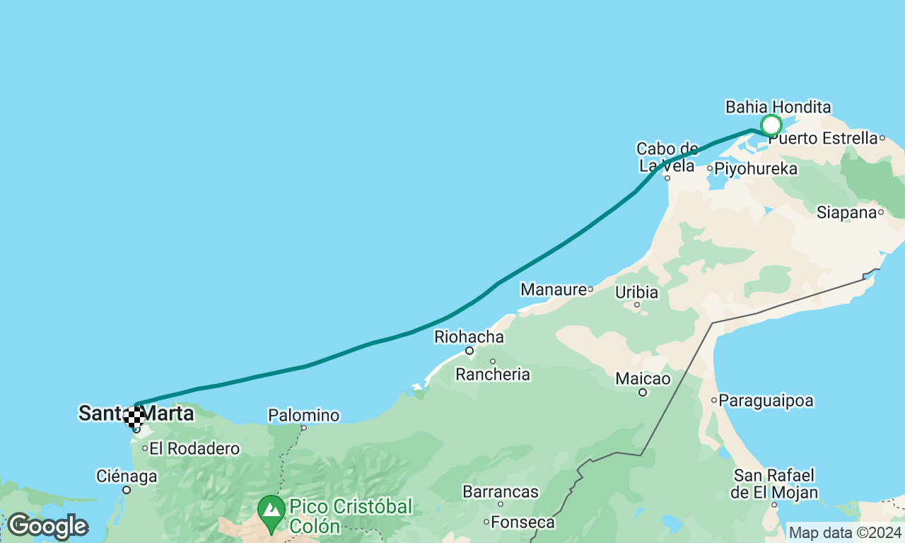 Overnight & downwind to Santa Marta, Columbia