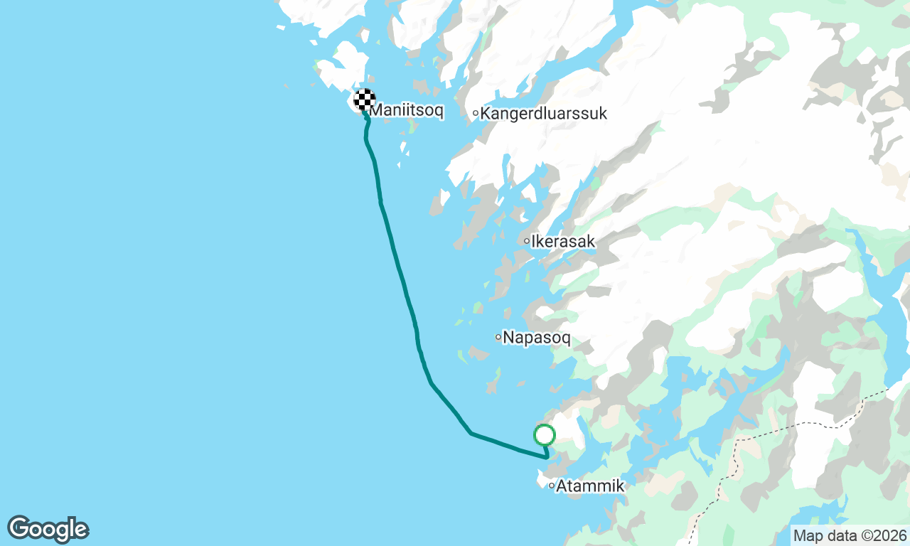 Tovqussaq to Maniitsoq