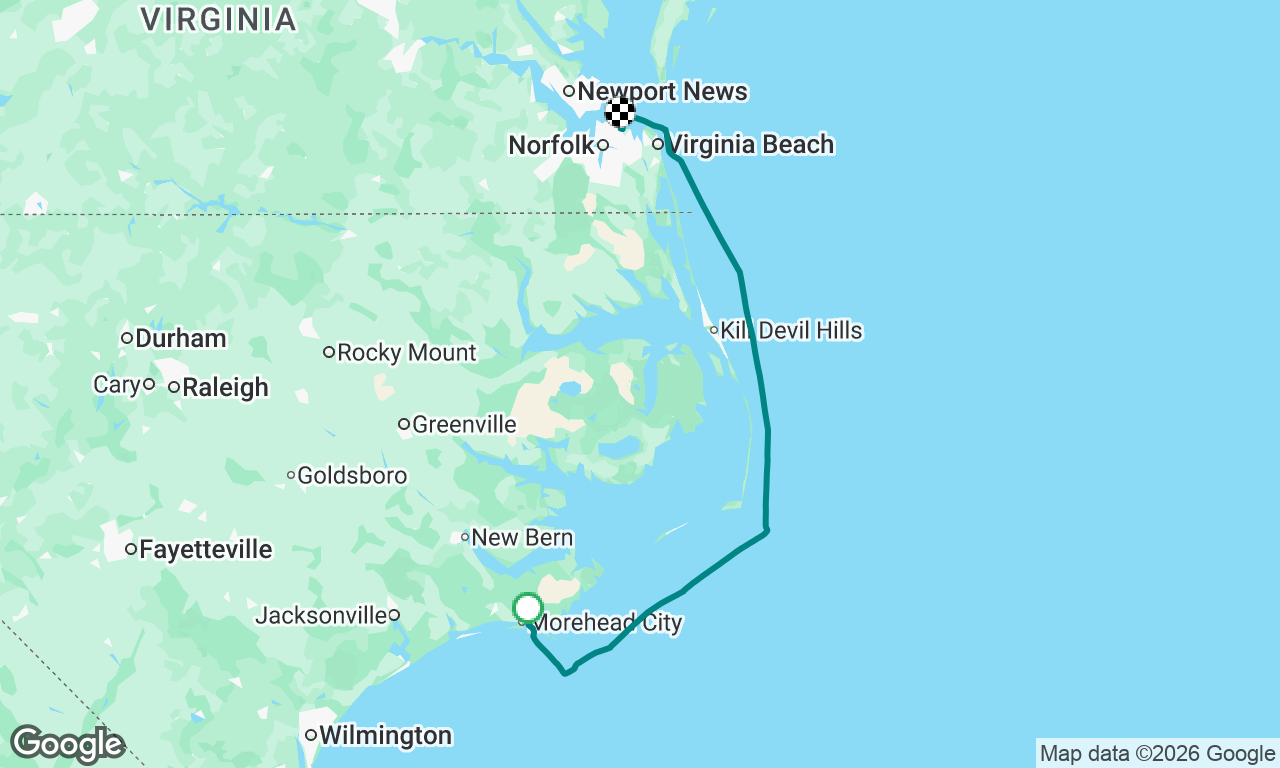Beaufort to Norfolk