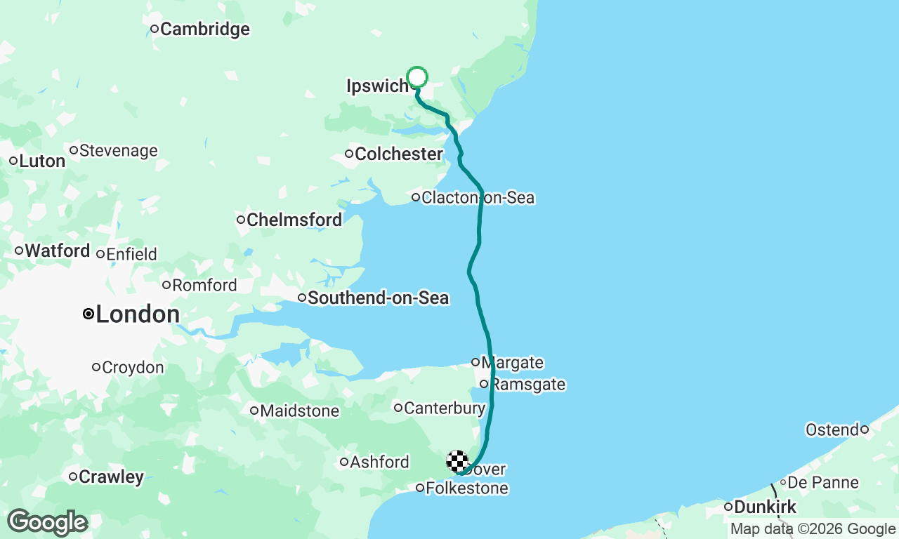 Ipswich to Dover