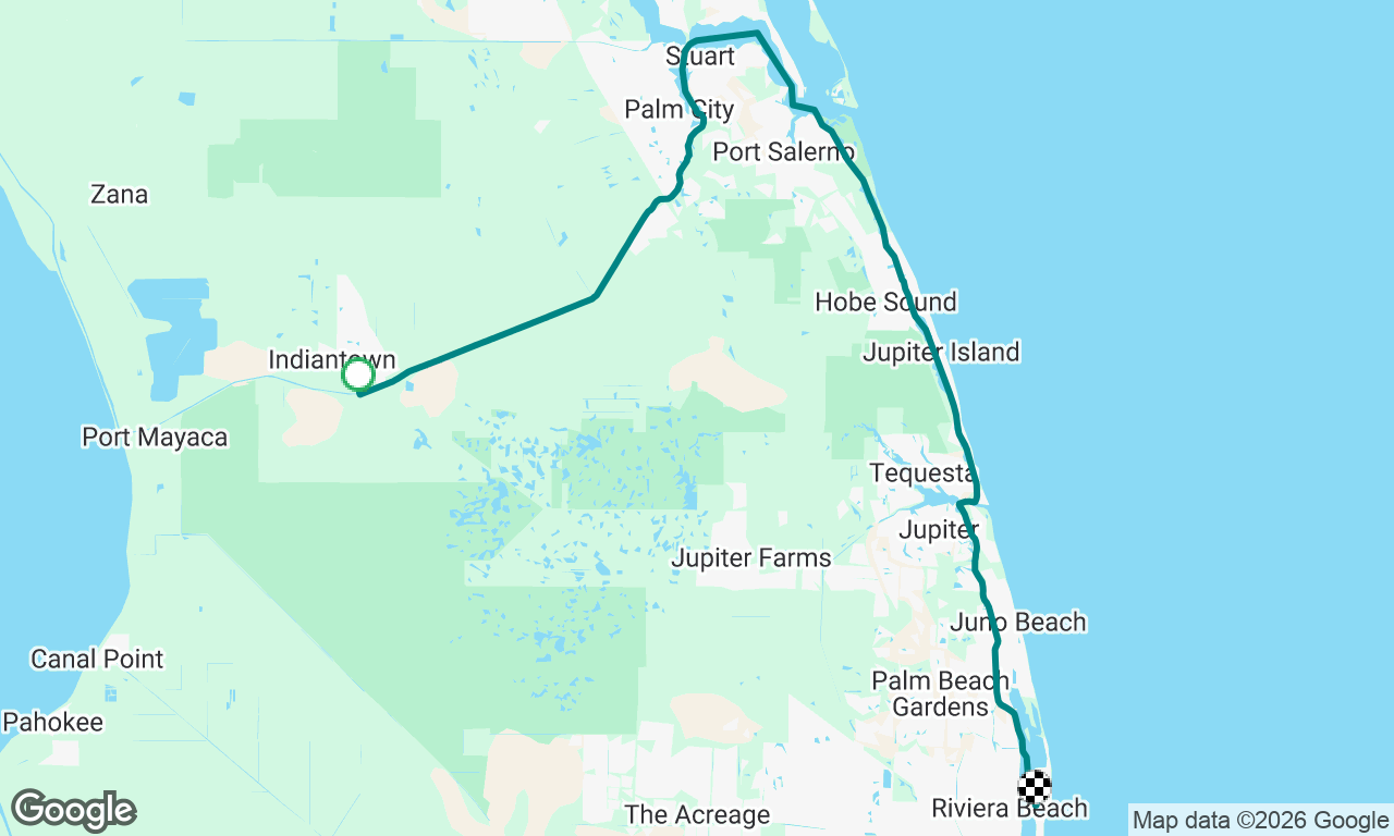 Down the ICW to Peanut Island