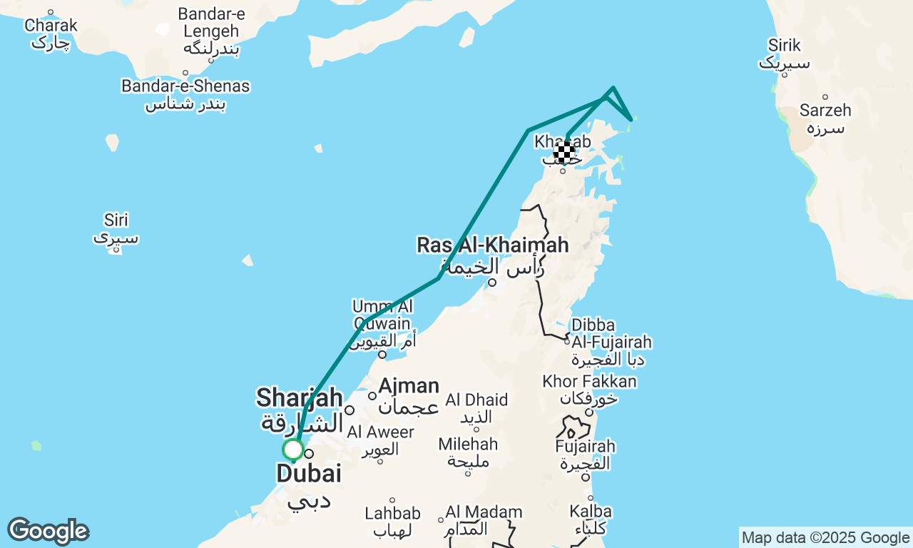Dubai to Muscat 2024