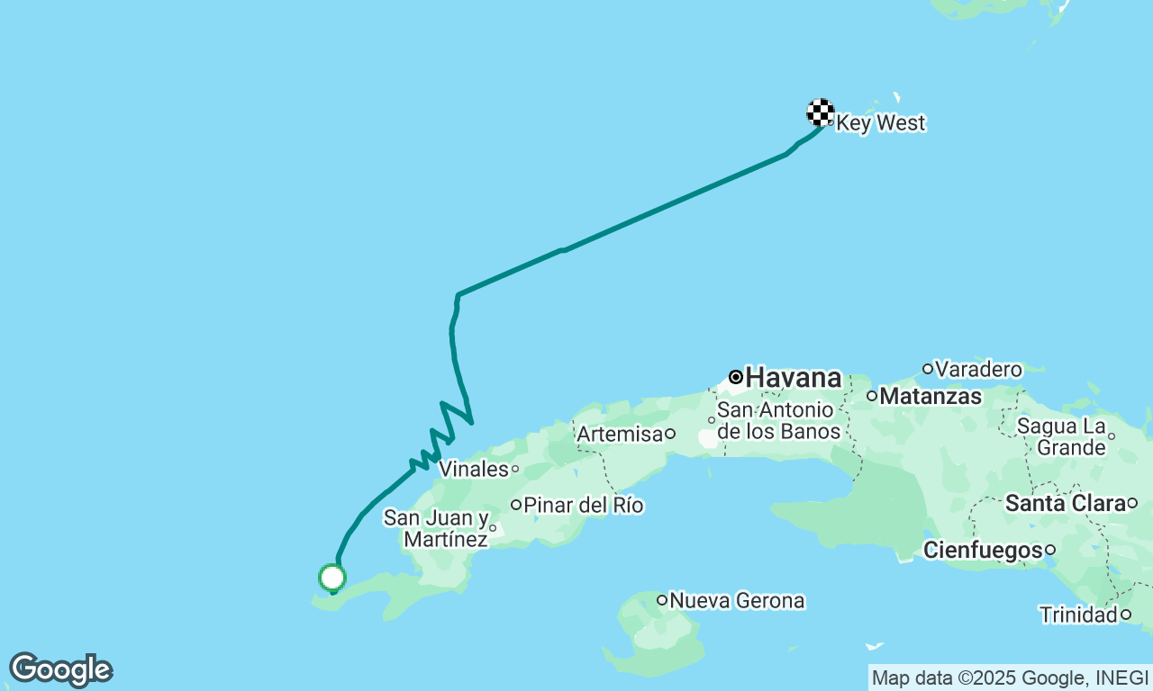 Canal de los Barcos, Cuba to Key West, FL
