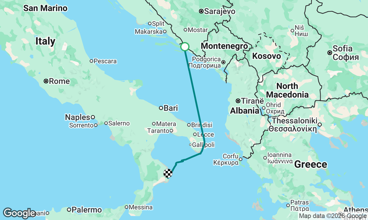 Voyage map