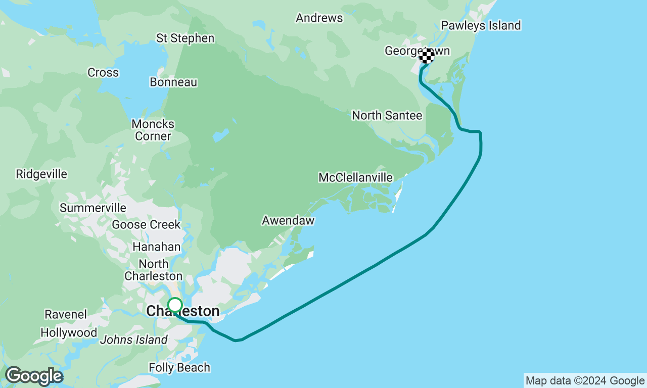 Charleston to Georgetown 