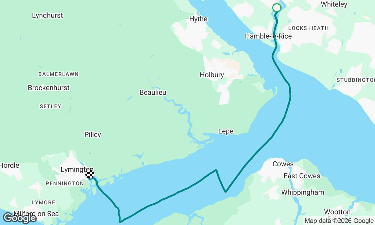 Hamble to Lymington 