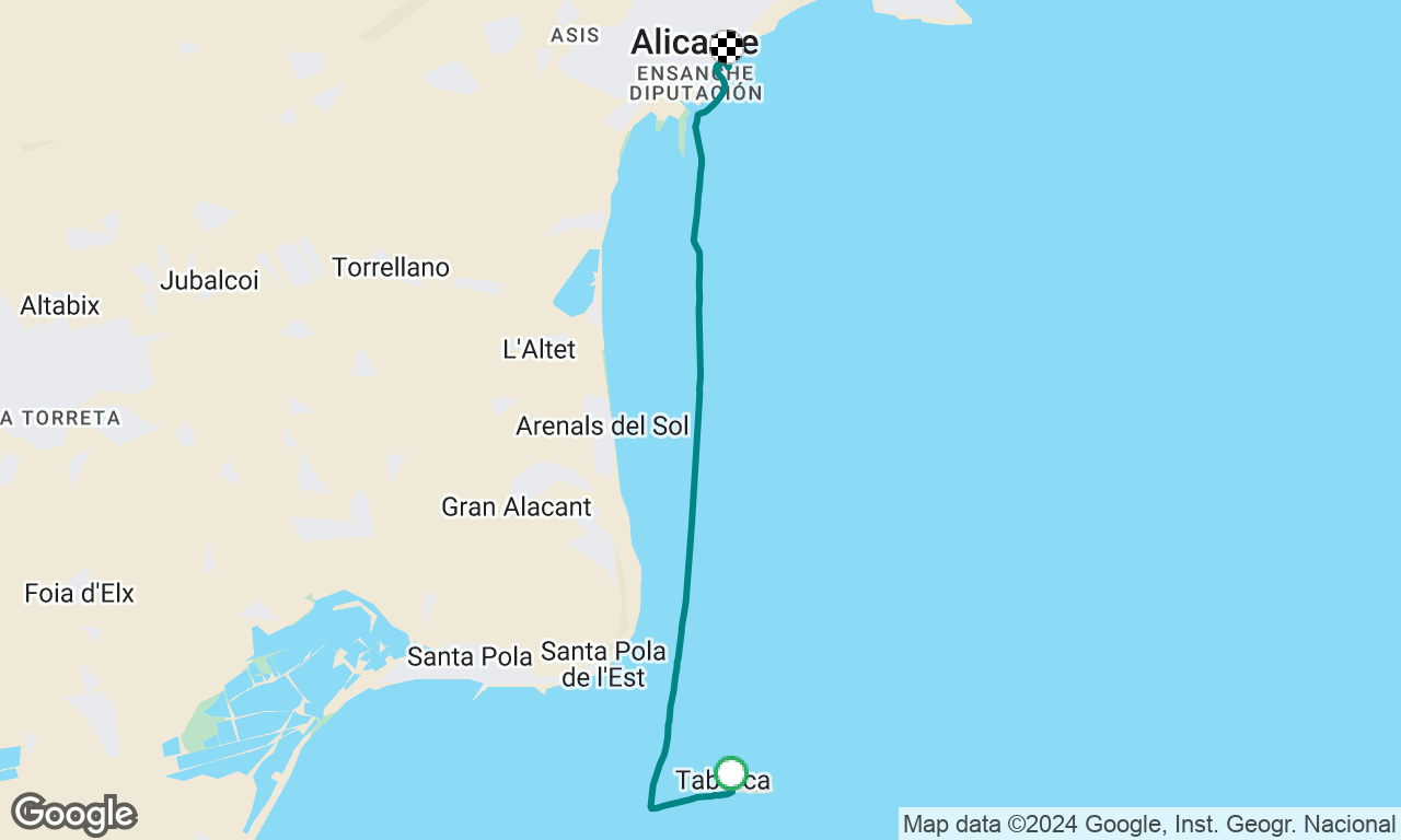 Isla De Tarbaca to Alicante (DS)