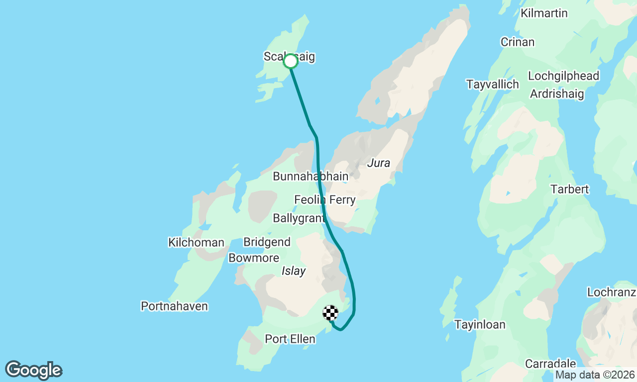 Oronsay to Islay for lunch
