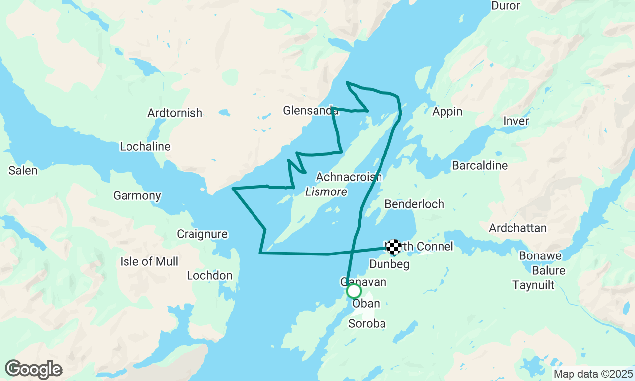 Oban circuit Lismore to Dunstaffnage 