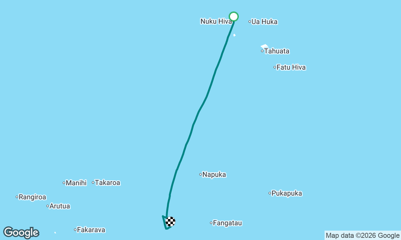 Nuku Hiva-Raroia, Tuamotus 
