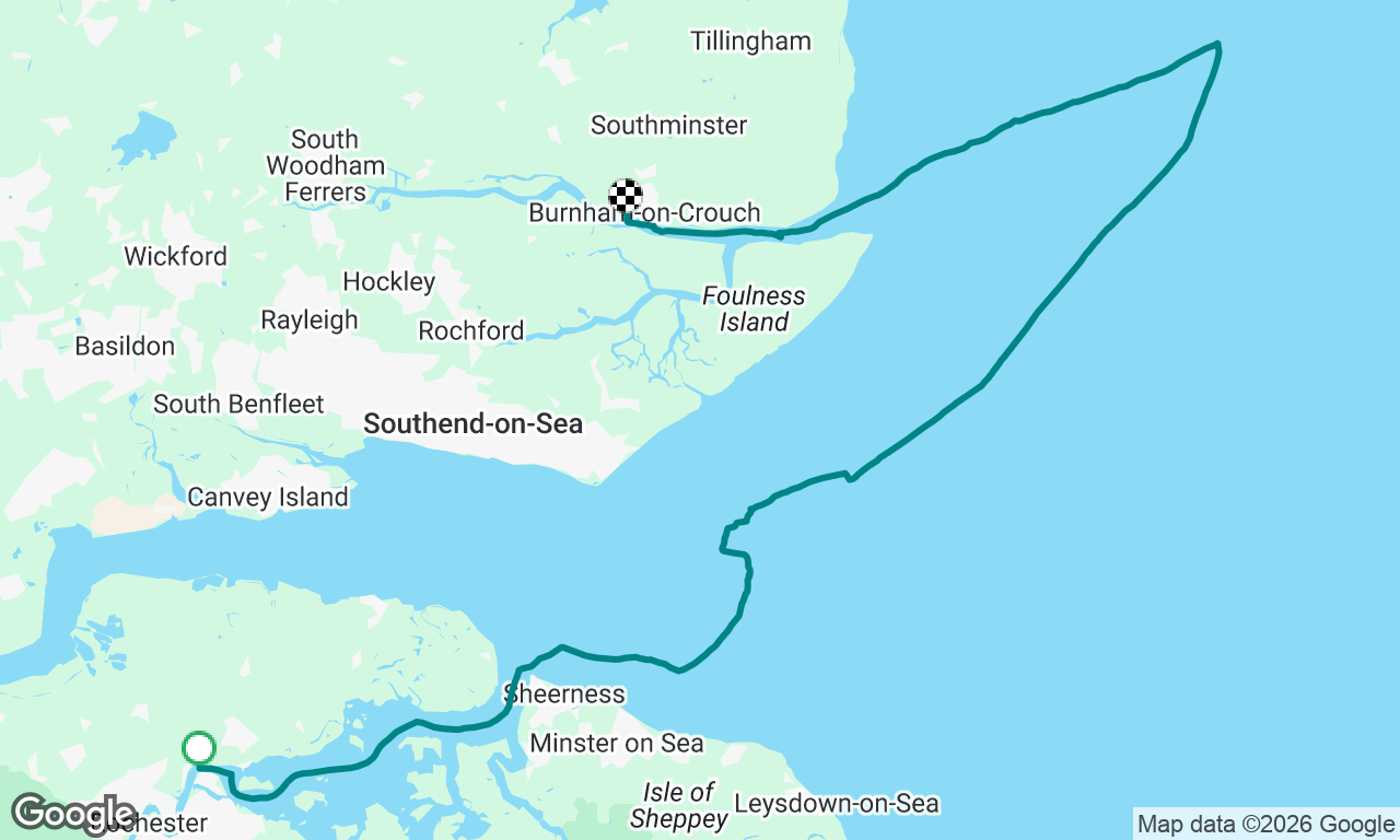 EAORA Ralph Herring Trophy. Medway to Burnham.