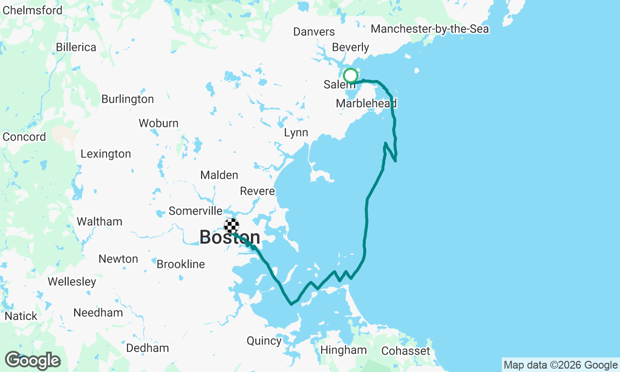 Gusting to Boston