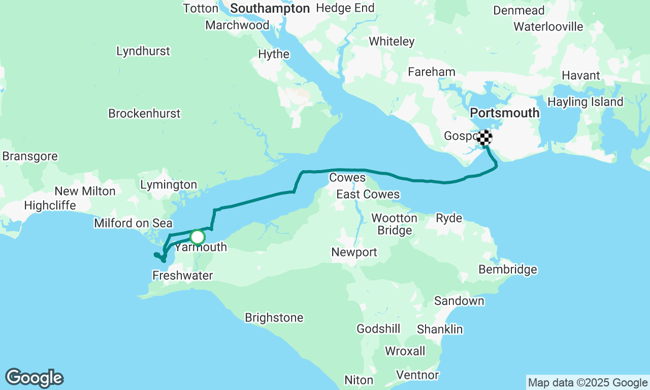 Quick sightseeing of the needles and then downwind back