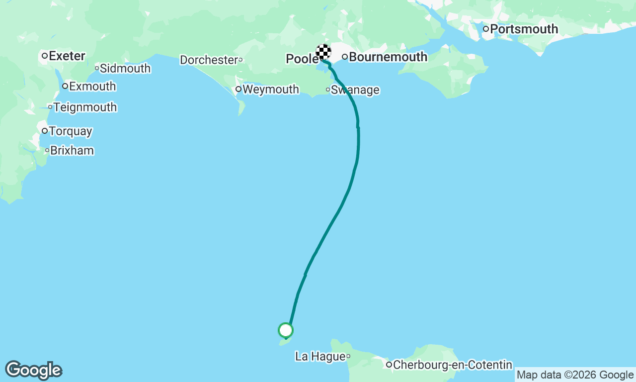 Alderney to Poole F7 return to UK in record time