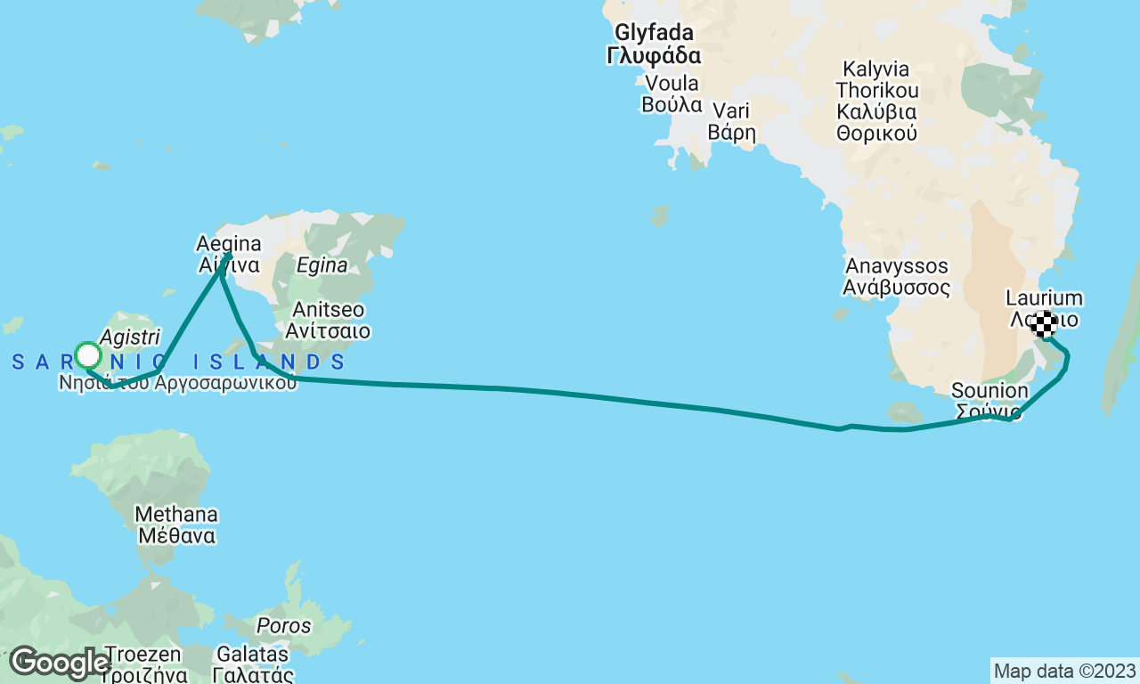 Back to Olympic Marina from Agistri via Egina