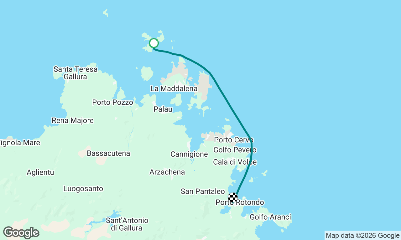 Budelli to Spiaggia di Ira