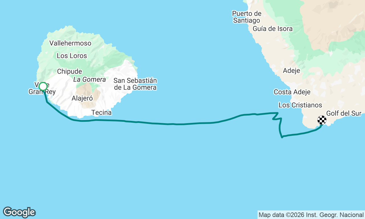 Puerto de Vueltas to Marina del Sur