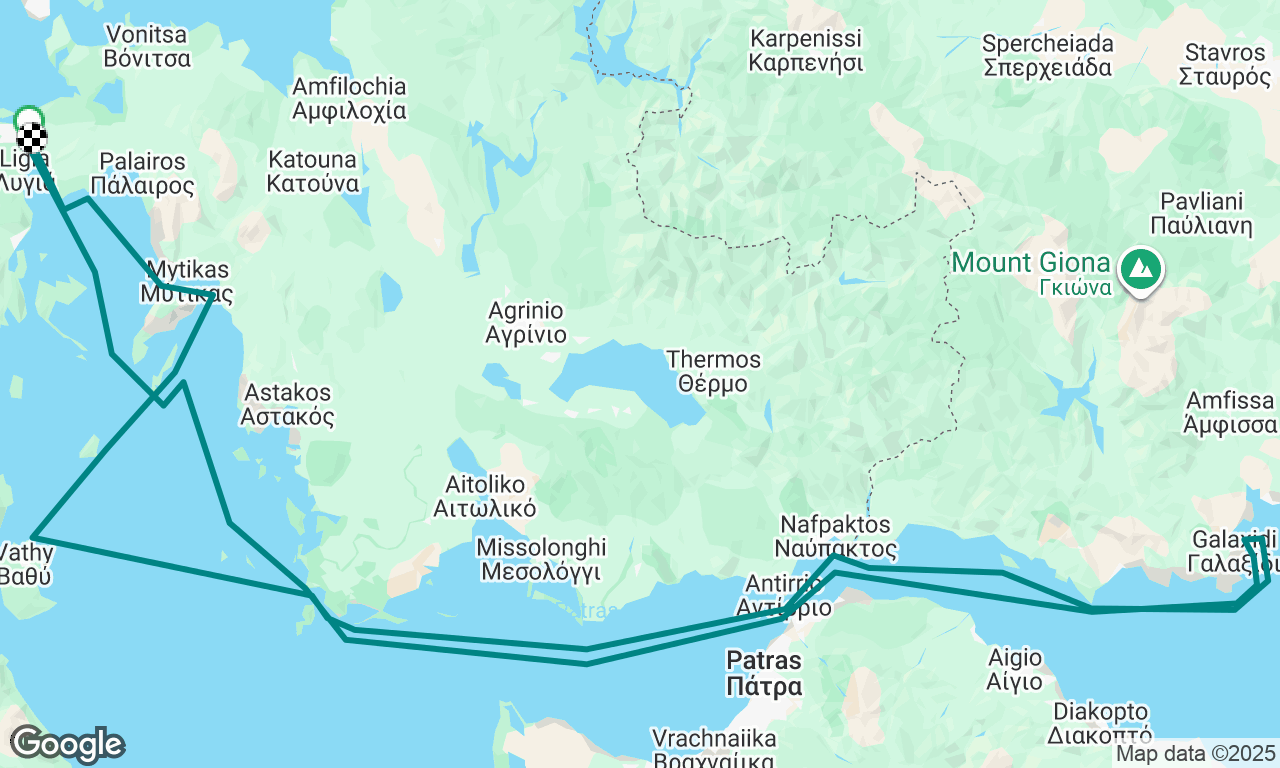 Lefkada - Galaxidi - Lefkada