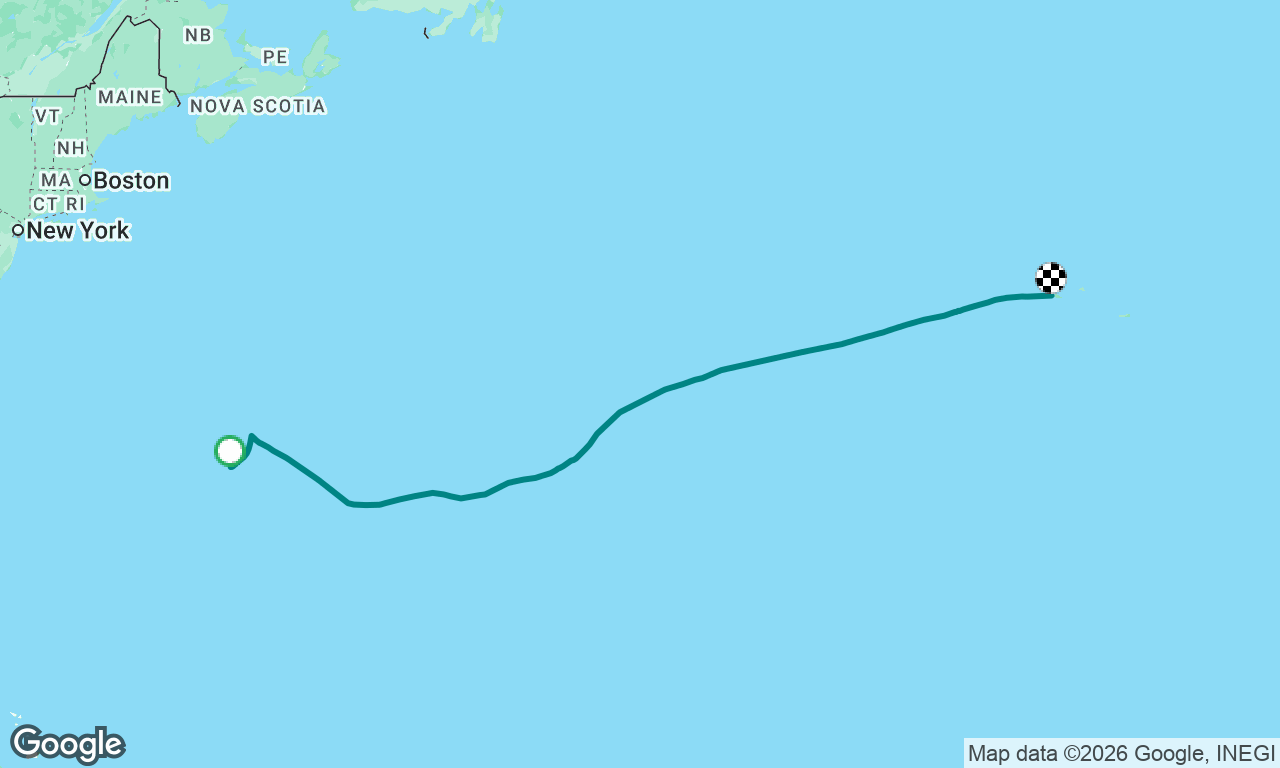 Bermuda to Horta, Azores, Portugal
