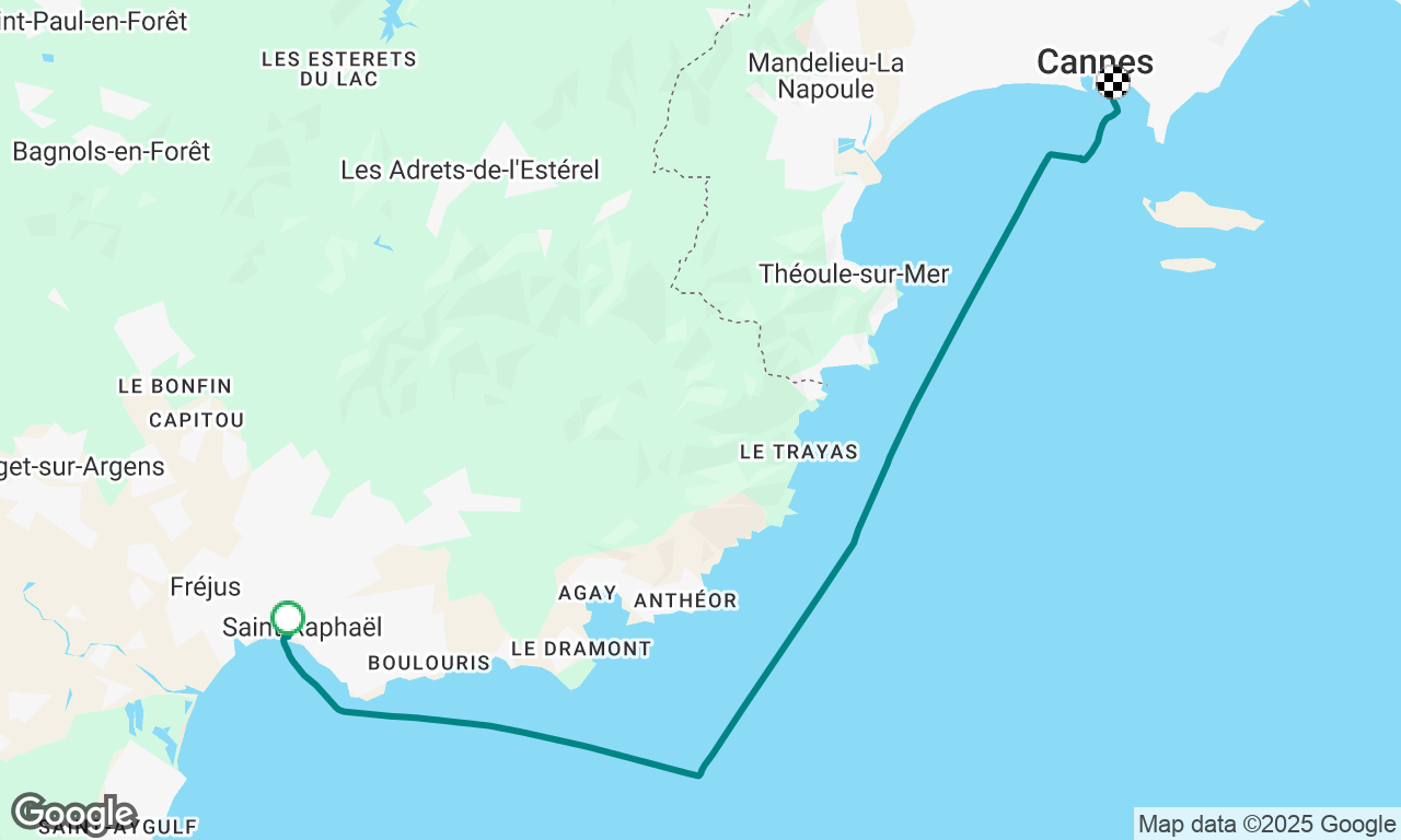Saint Raphaël -> Cannes