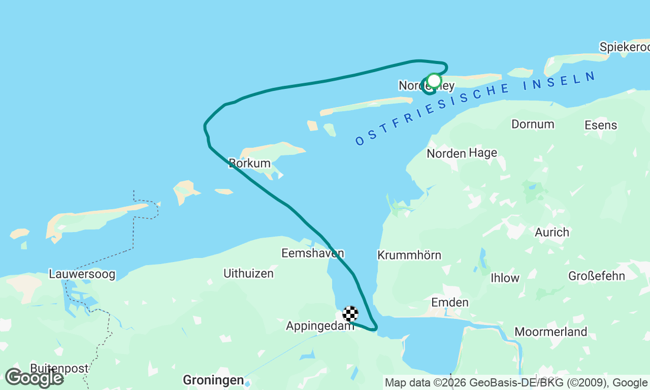 Norderney til Delfzijl