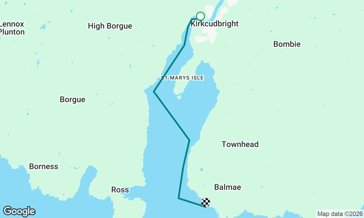Kirkcudbright to Kirkcudbright Bay