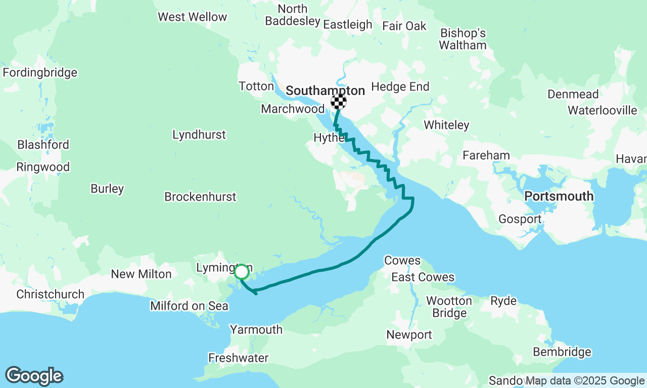 Sunken ship near Southampton 