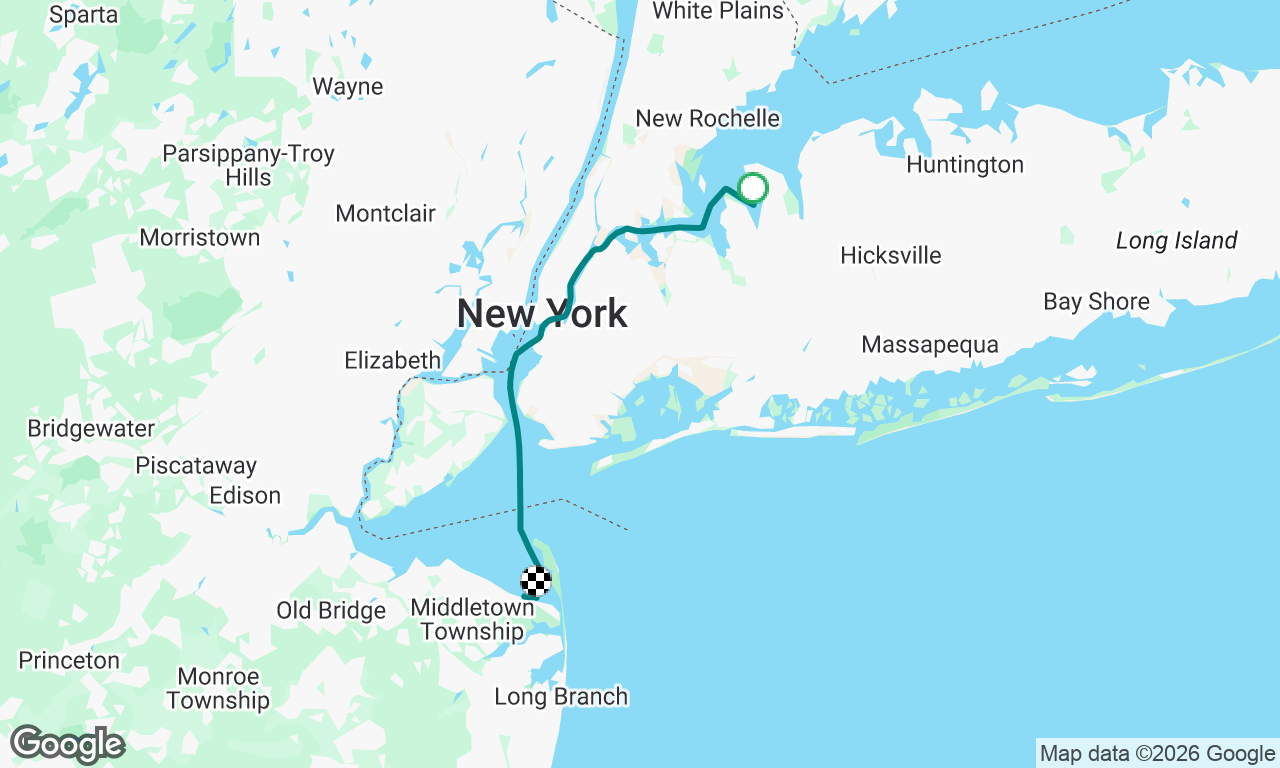 Port Washington to Atlantic Highlands 