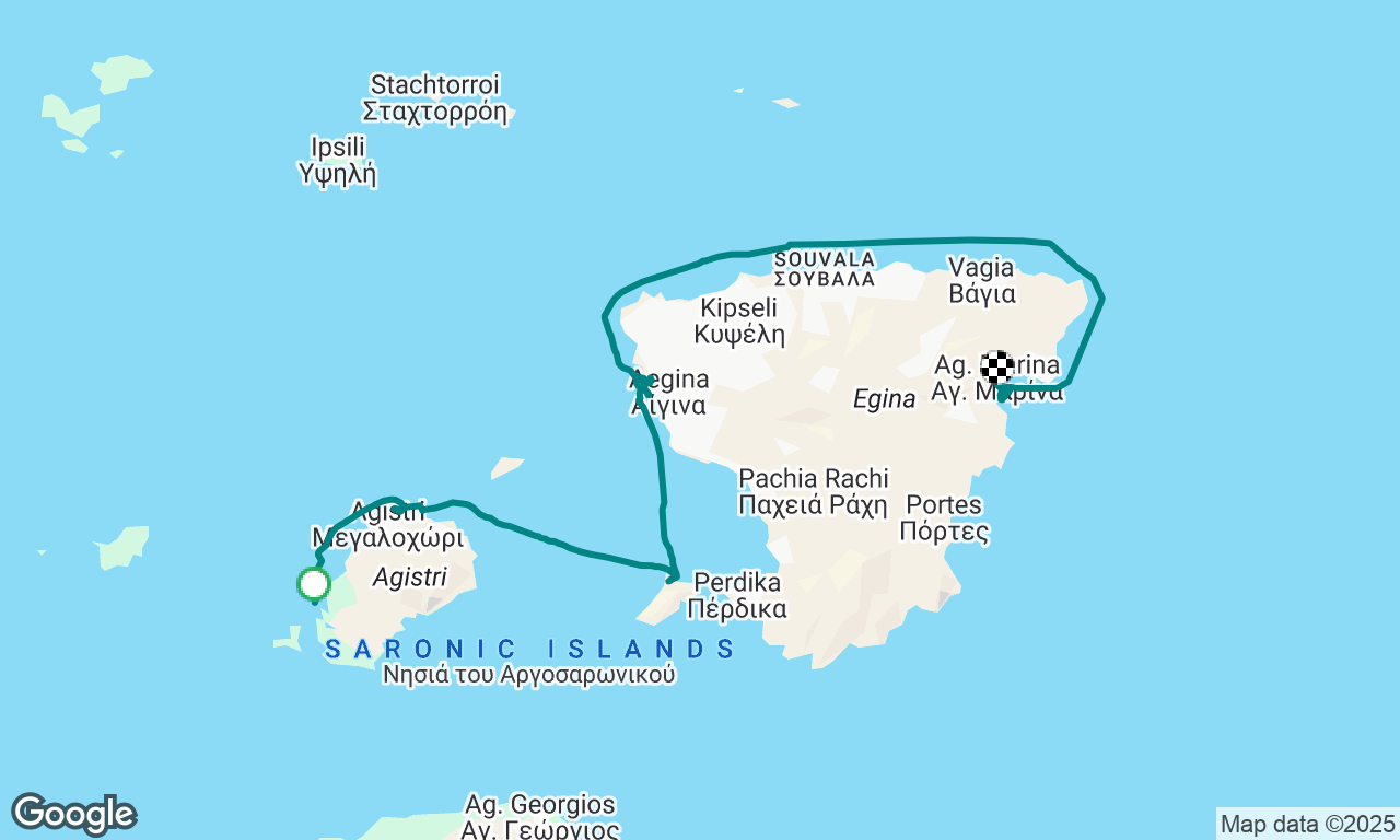 Agistri-Moni-Aegina-Agia Marina 
