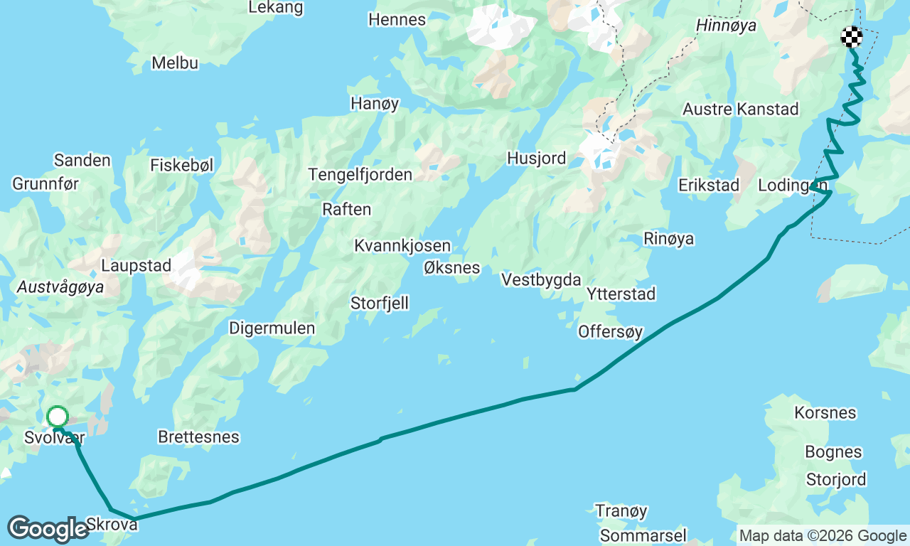 Svolvær to Fiskøybukta