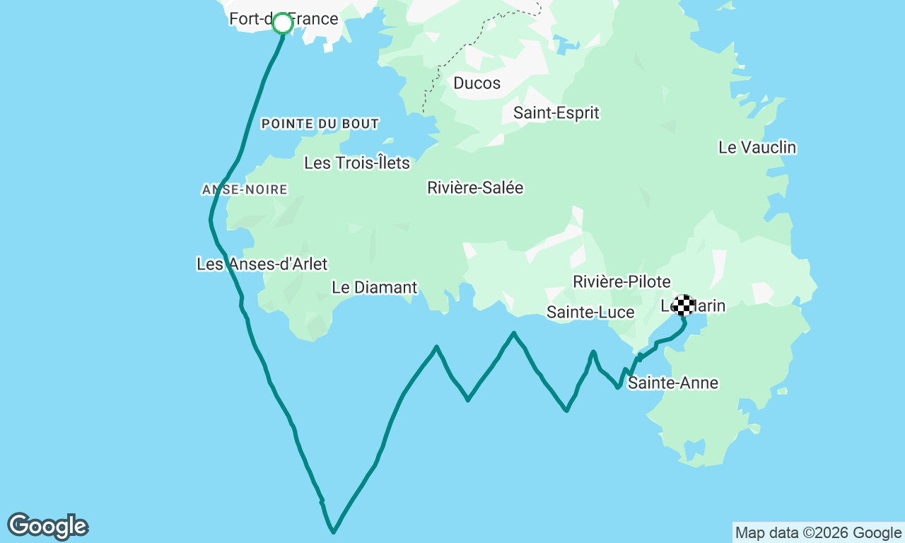 Martinique retour Fort de France