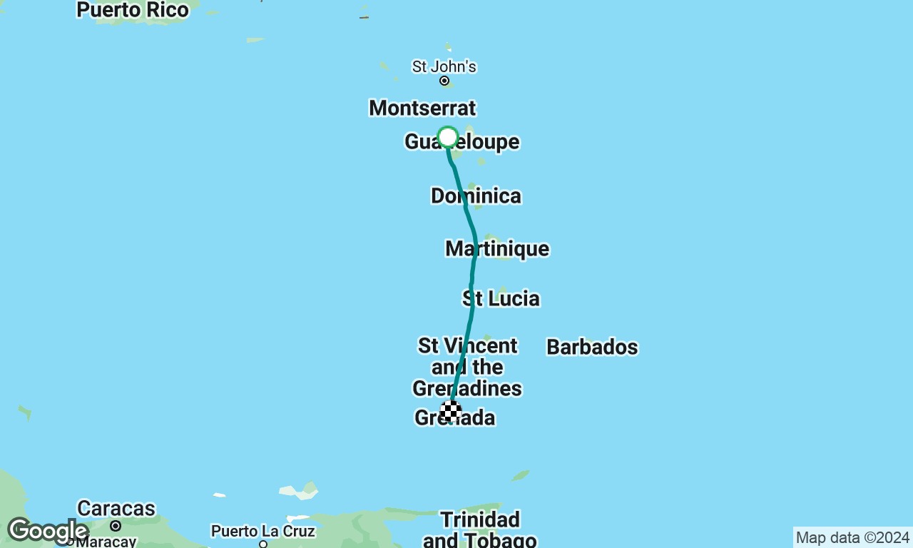 Guadeloupe to Grenada delivery leg