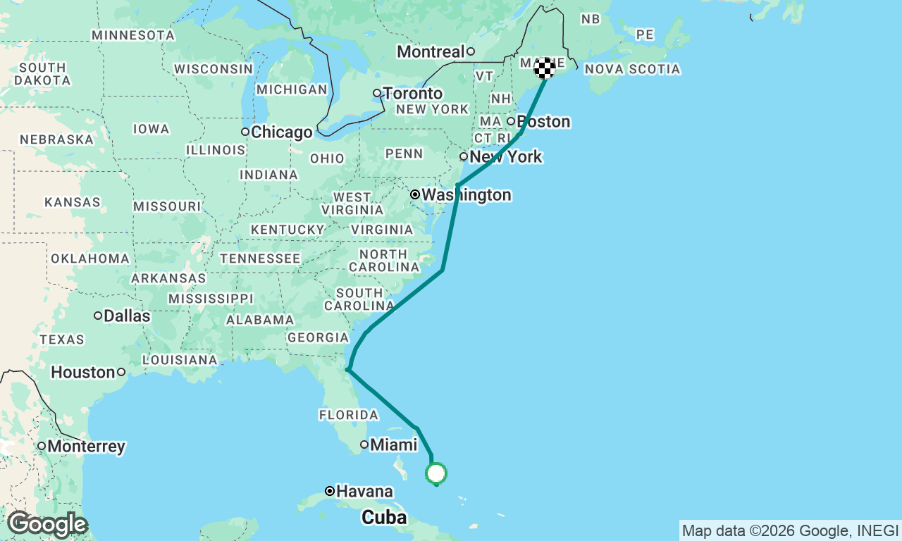 Voyage map