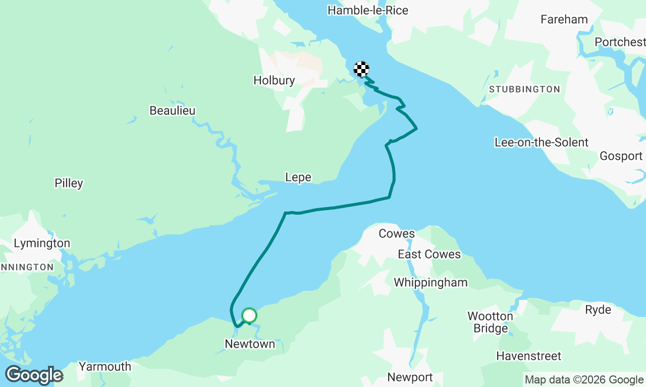 Newtown Creek to nearly Ashlett Creek