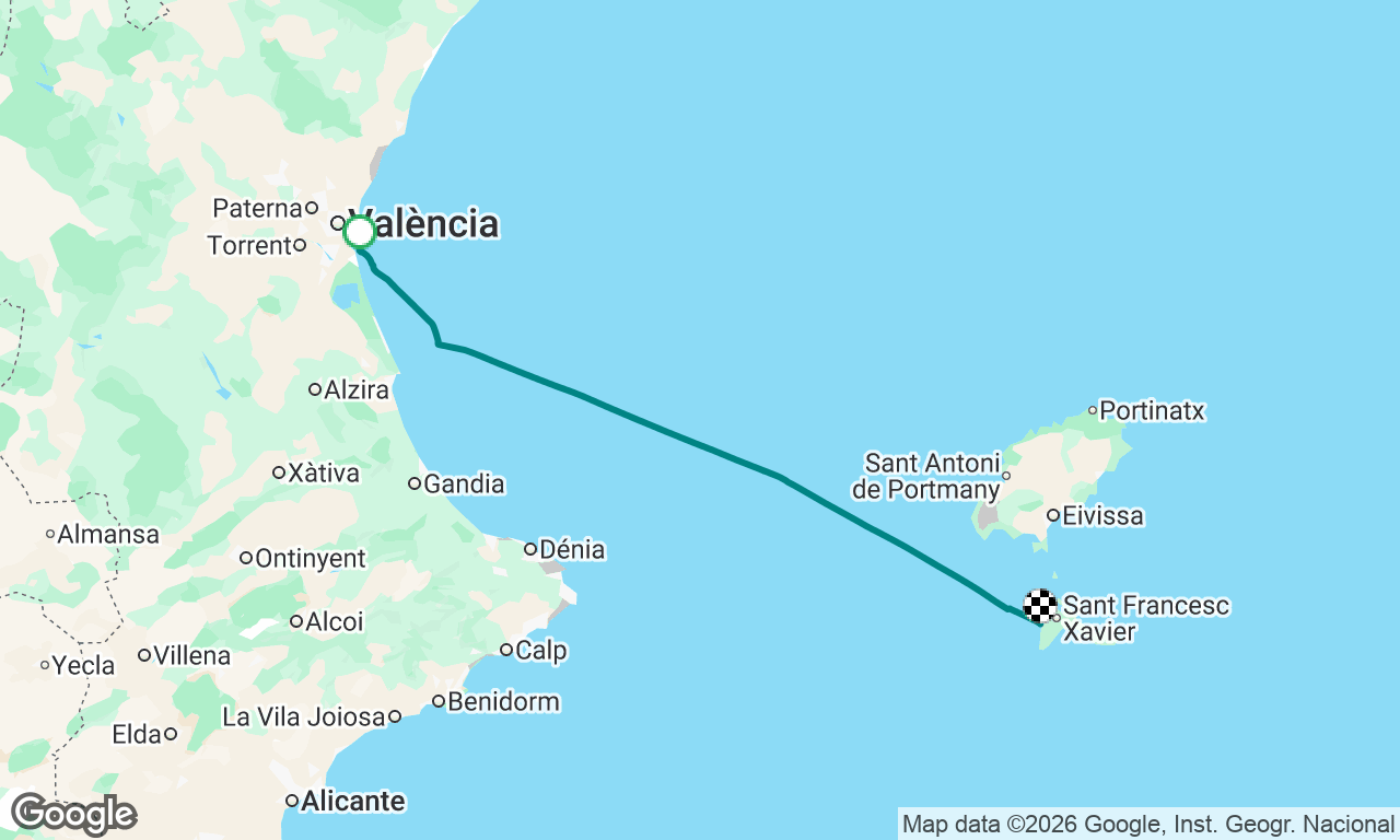 Voyage map