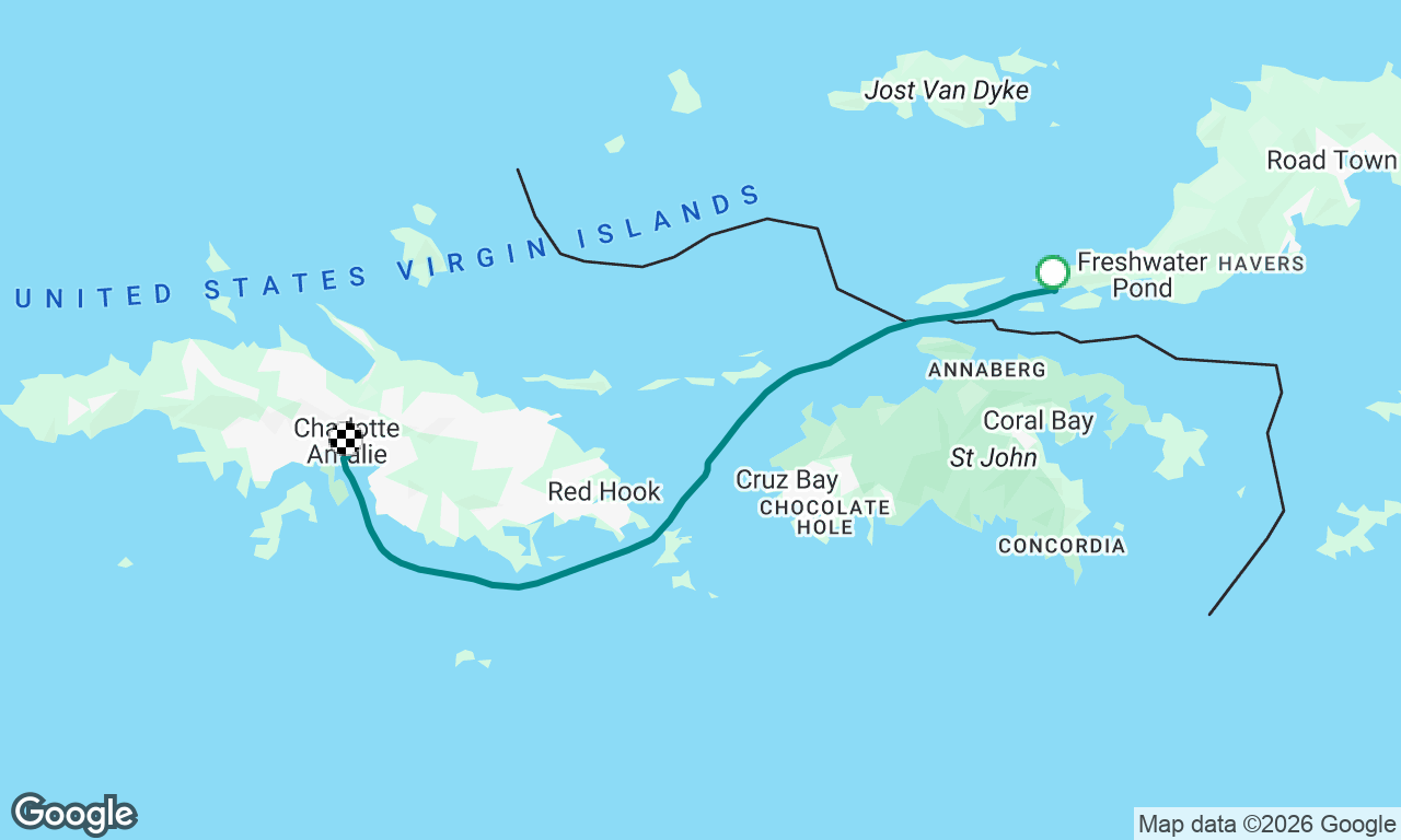 West End BVI to Charlotte Amalie USVI