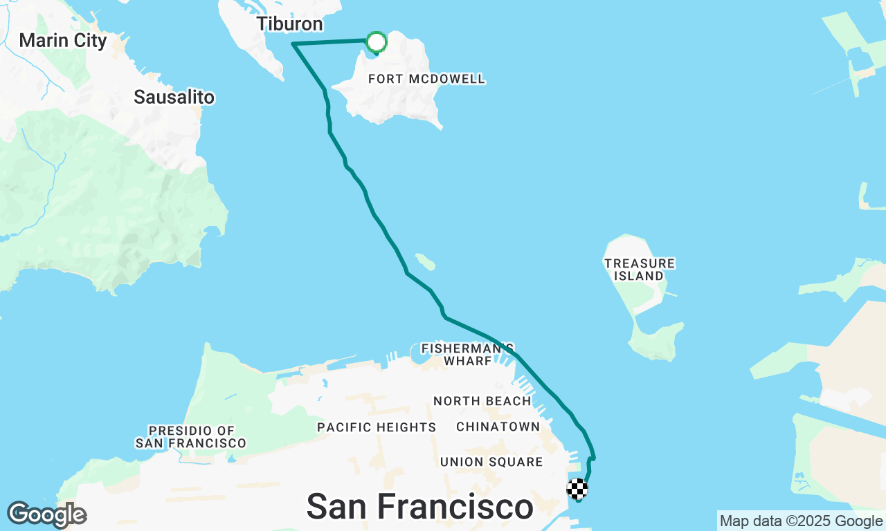 Angel Island to South Beach YC for a Game