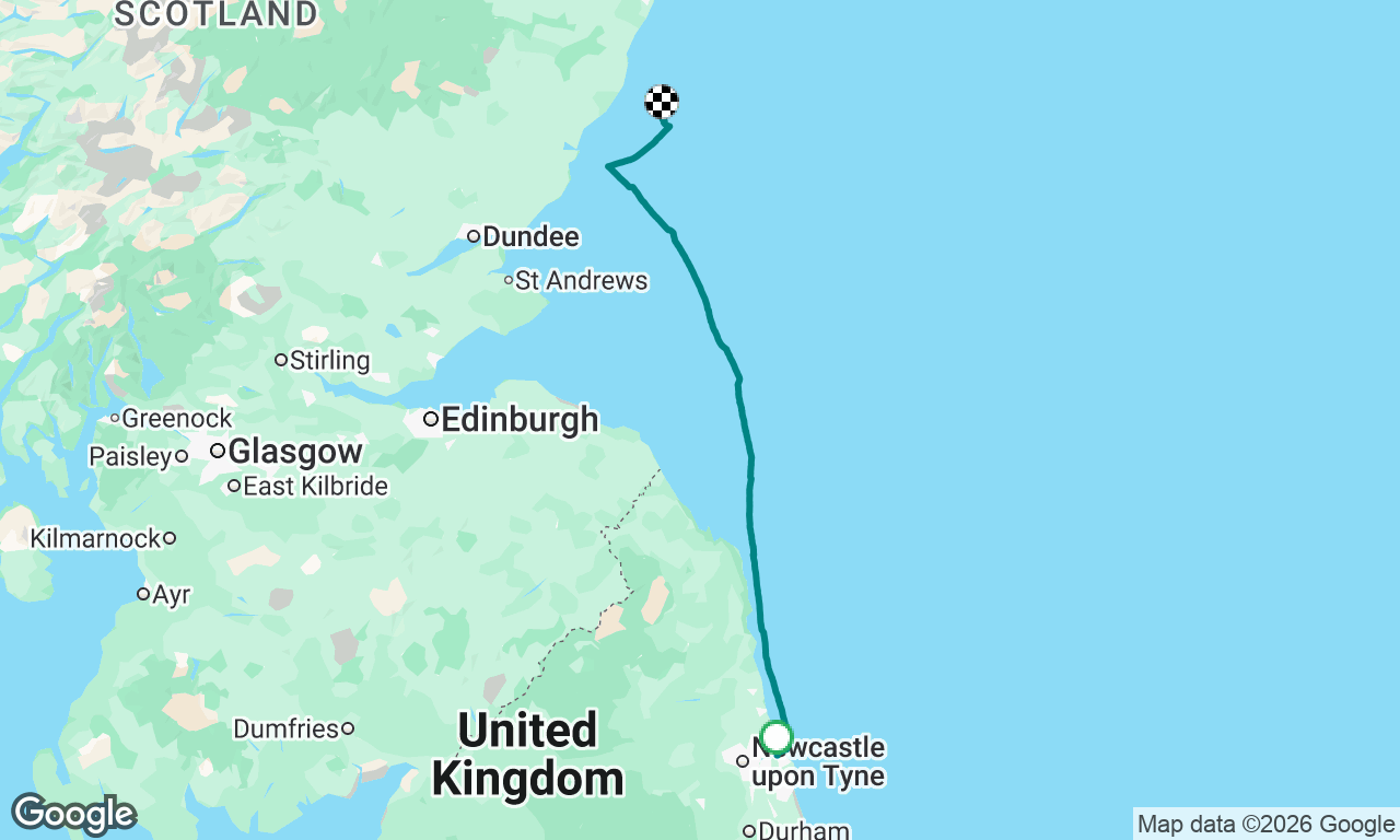 Newcastle to Inverness Day 1
