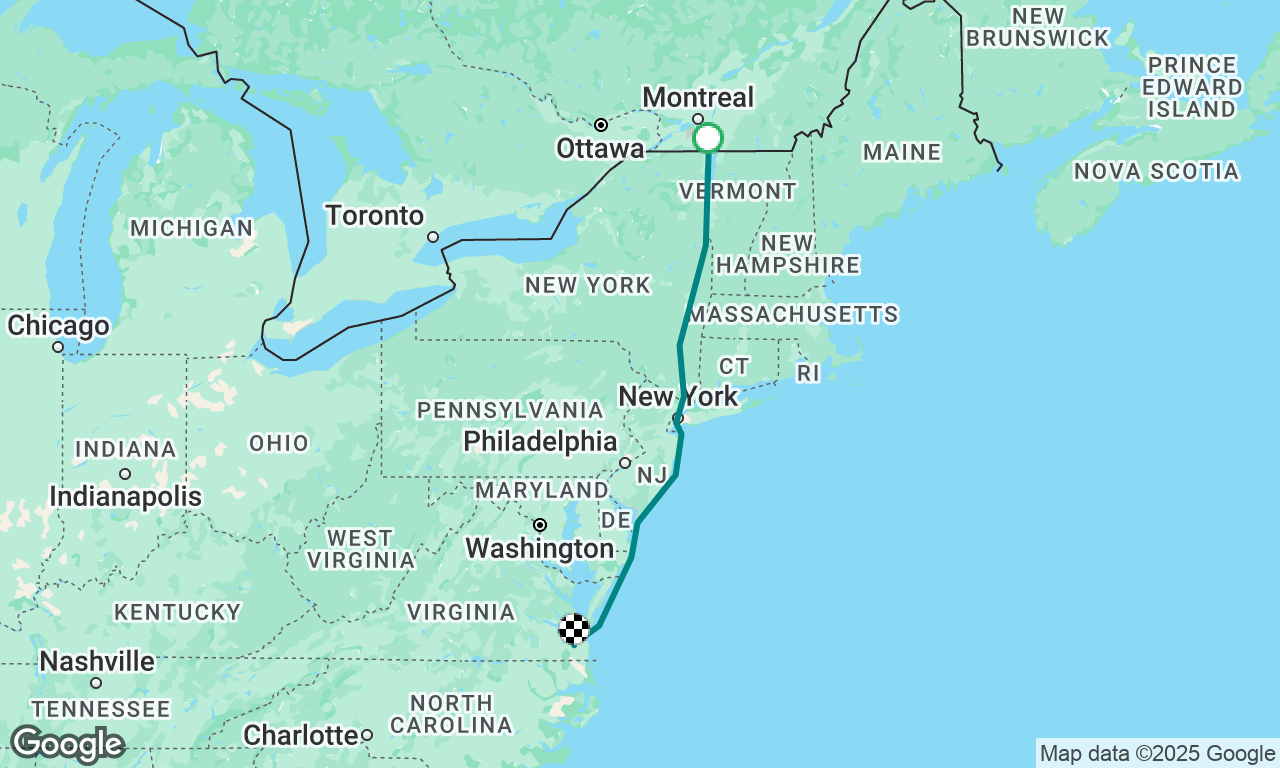 Chambly, QC - Norfolk, Virginia USA