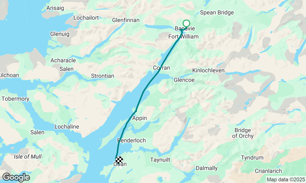 Down Neptunes staircase and to Oban.