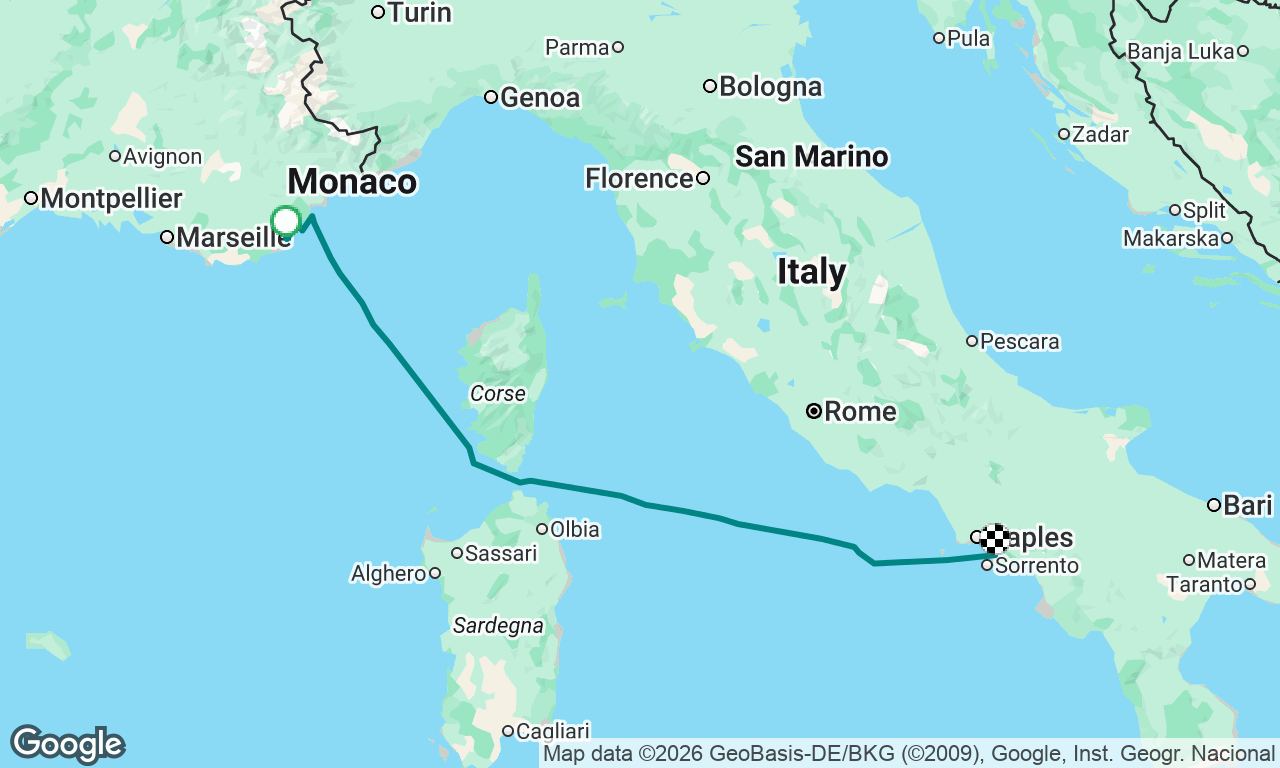 Voyage map