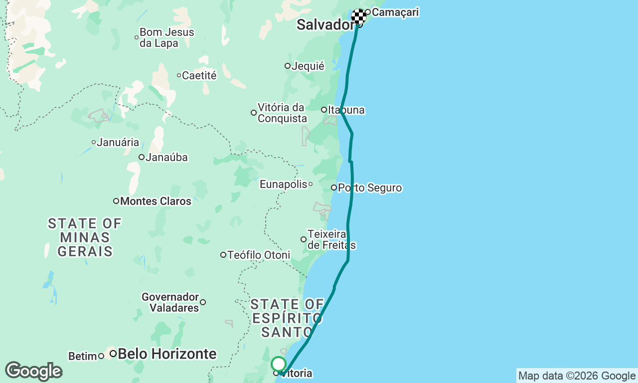 Vitória to Salvador Passage, Brazil