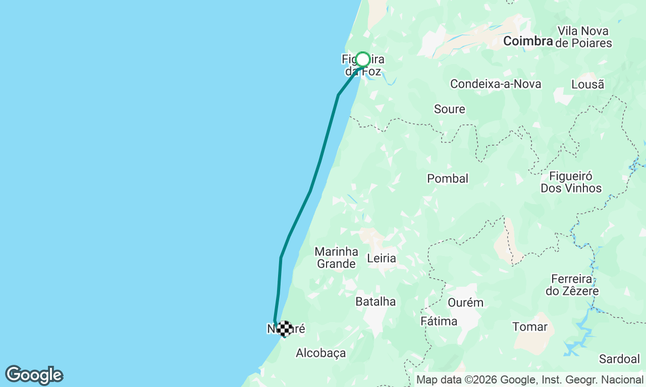 Figueira da Foz to Nazare